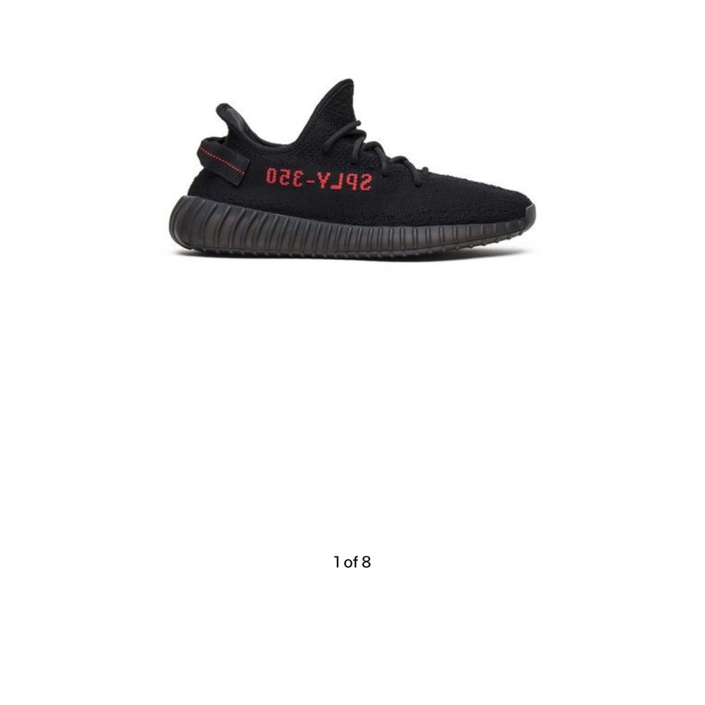 Adidas Yeezy Boost 350 V2 Black with Red Detail